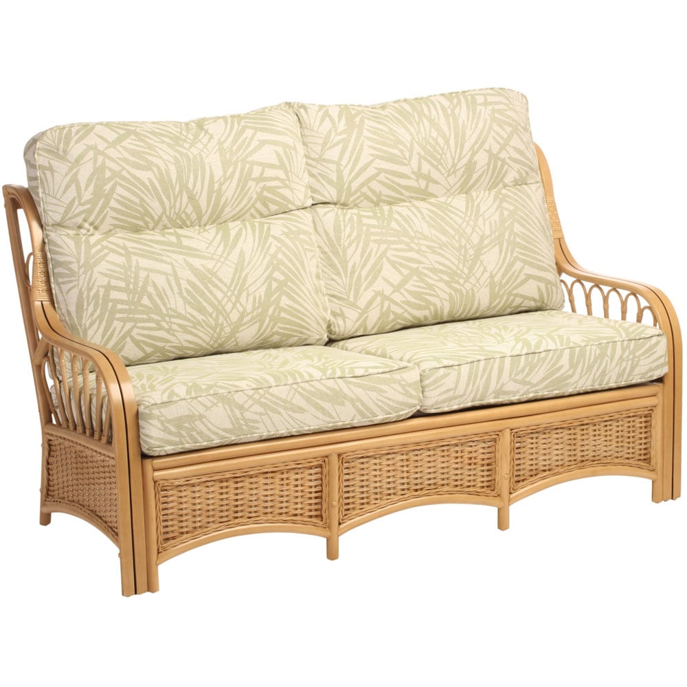 Desser Furniture Vale 3 Seater Light Oak Tropical Sofa Image 2