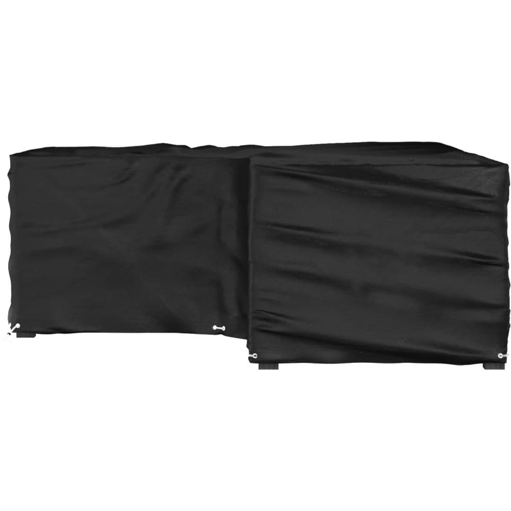 Walplus Black Eyelet Garden Furniture Cover with 12 Eyelets 70 x 185 x 185cm Image 4