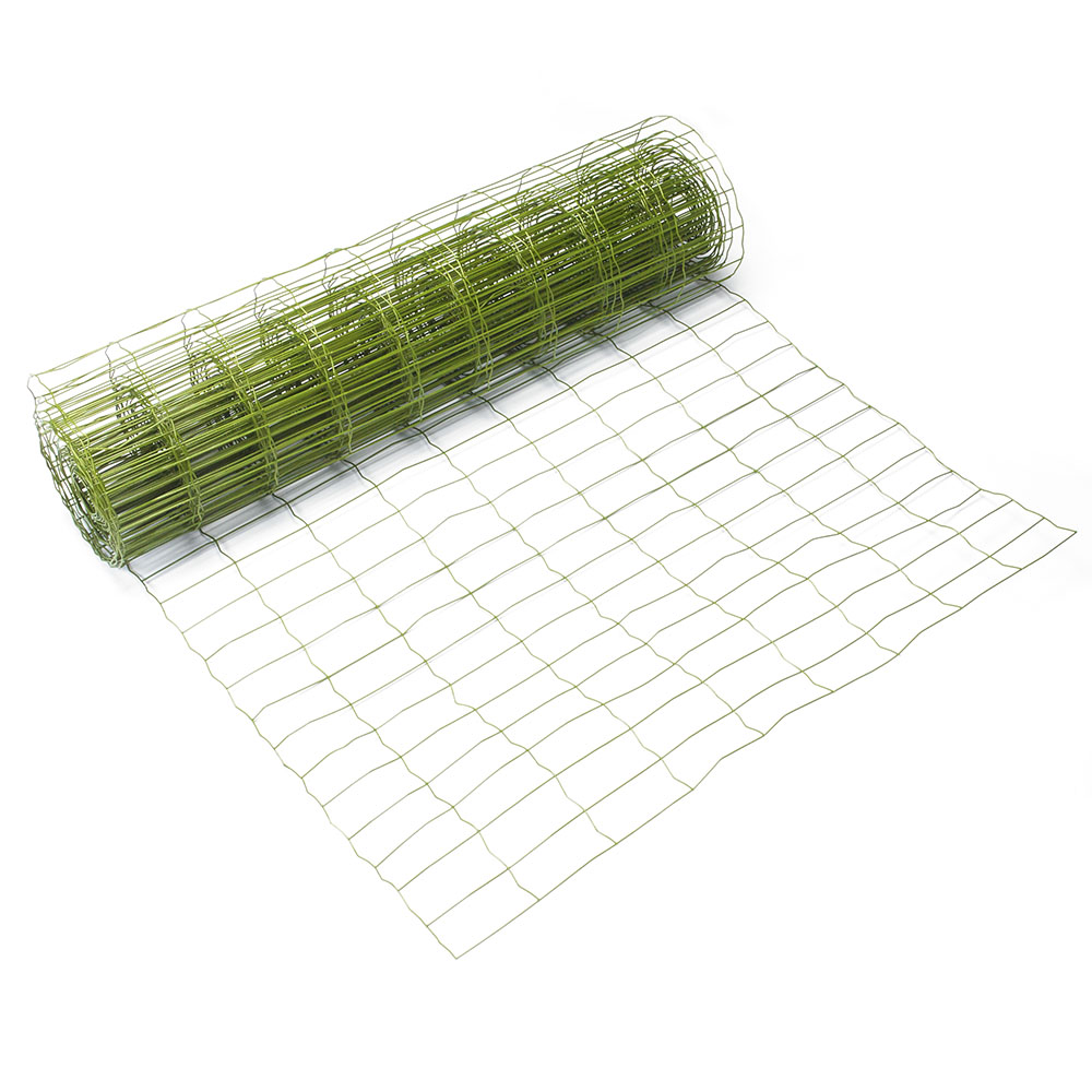 Wilko Green PVC Coated Fence Wire 10m x 90cm Image 1