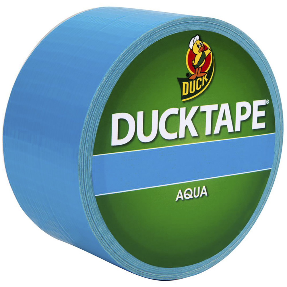 Duck 48mm x 18.2m Aqua Turquoise Duct Tape Image 1