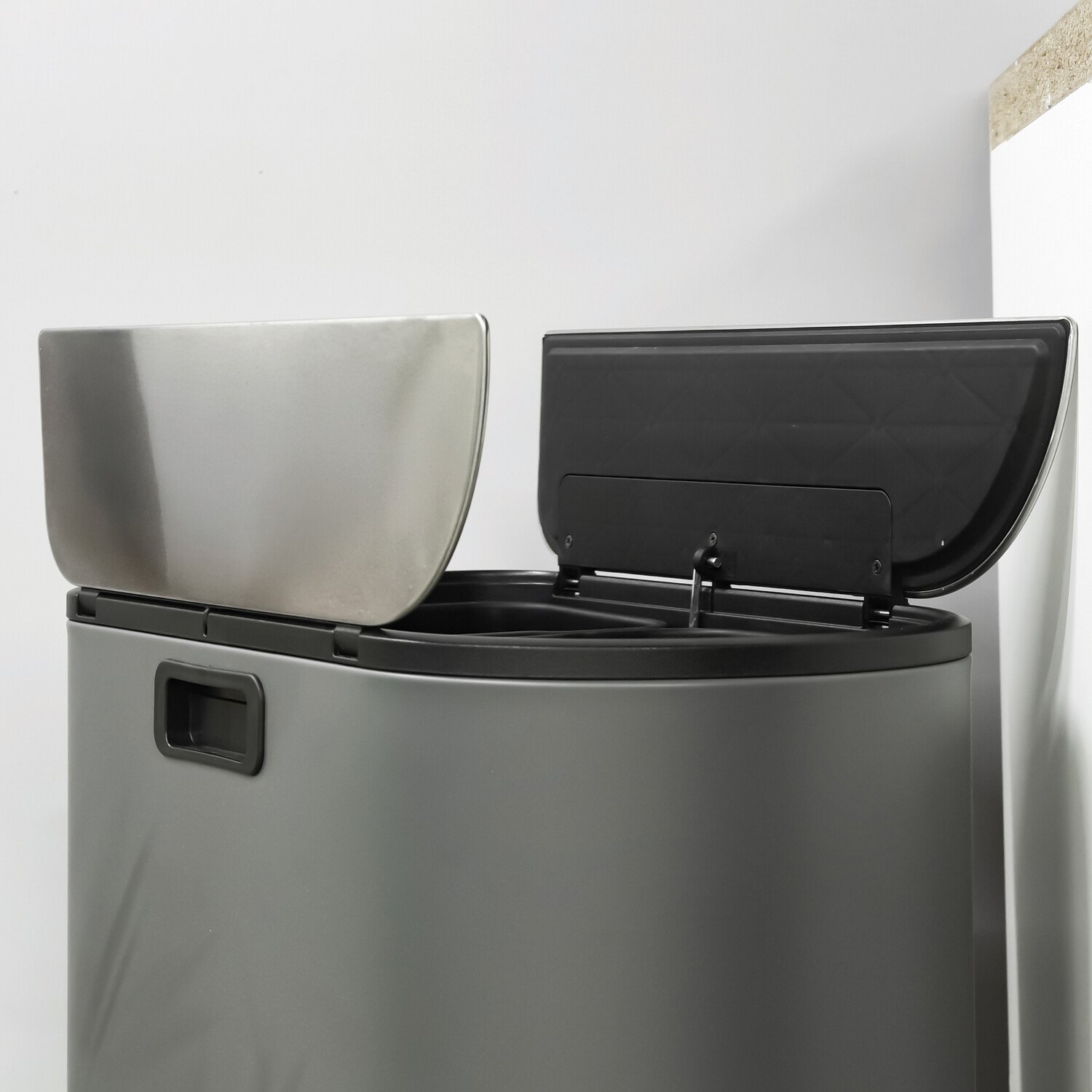 Living Solutions Butterfly Recycle Bin Grey Image 8