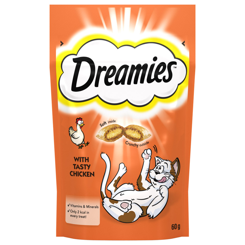 Dreamies Chicken Cat Treats 60g Image 2