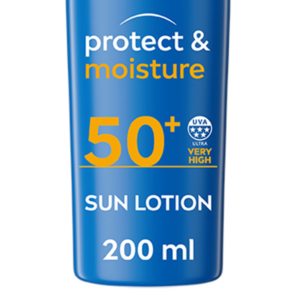 Nivea Sun Protect and Moisture Sun Cream Lotion SPF50 200ml Image 3