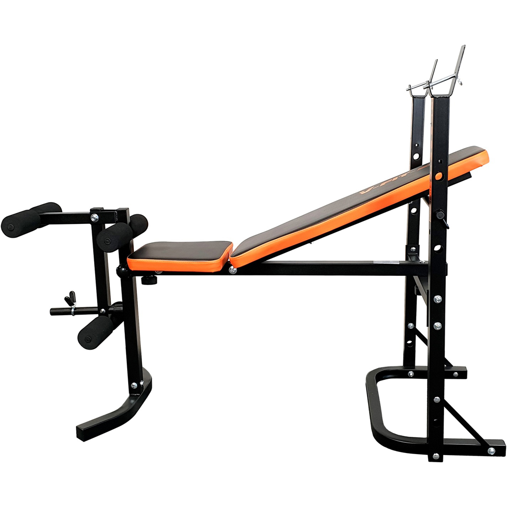 V-Fit STB09-1 Folding Weight Bench with Adjustable Leg Unit Image 6