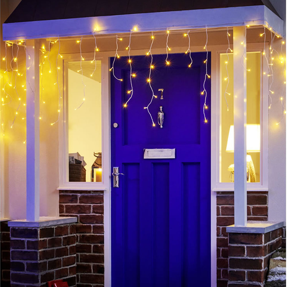 Wilko 180 Warm White LED Icicle Lights Wilko