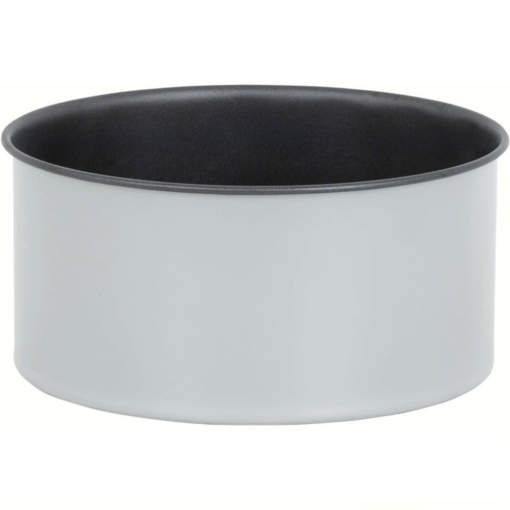 Wham PushPan 18cm Set of 2 Light Grey and Pewter Deep Tin Image 1