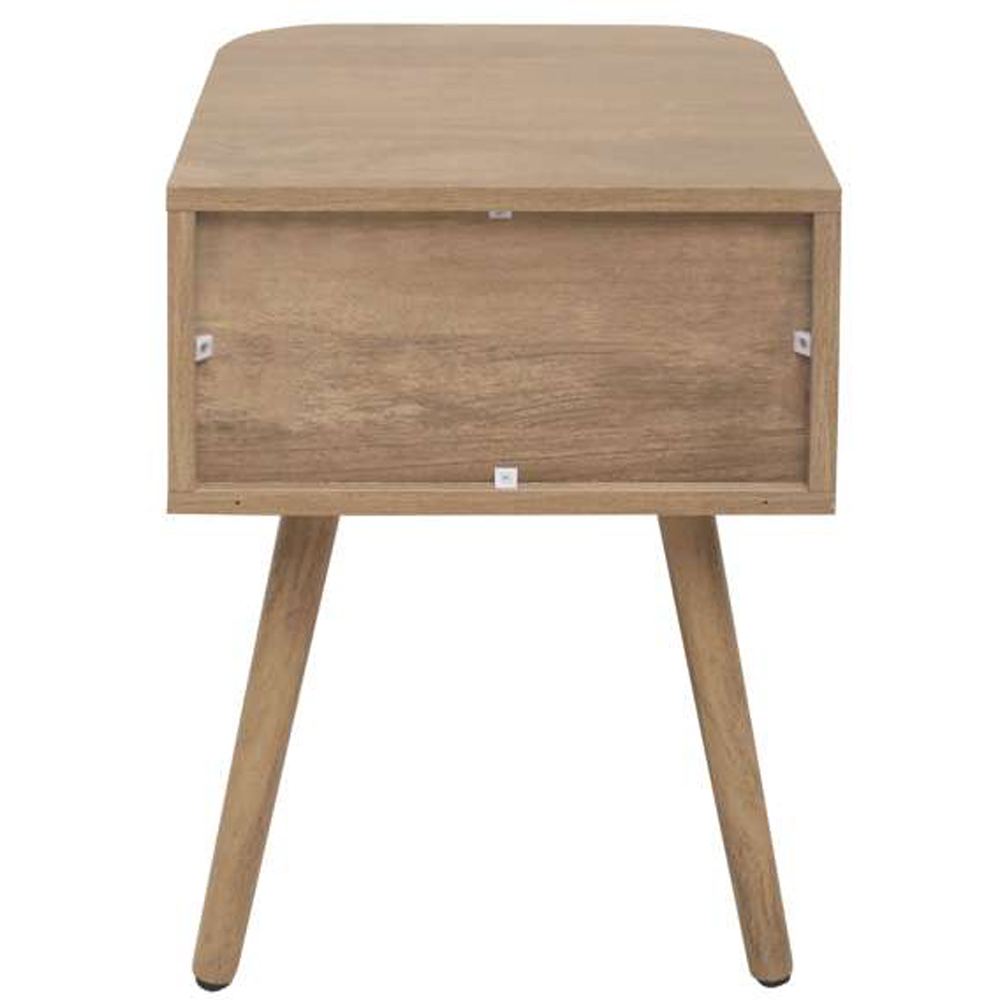 Birlea Noah Single Drawer Rattan Effect Bedside Table Image 5