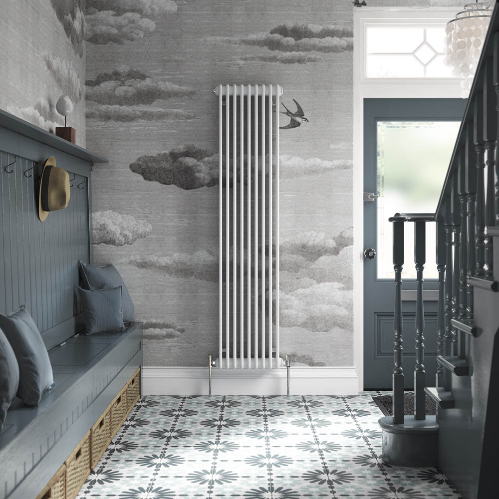 Henrad by Stelrad White 2 Column Vertical Radiator 1800 x 348mm Image 2
