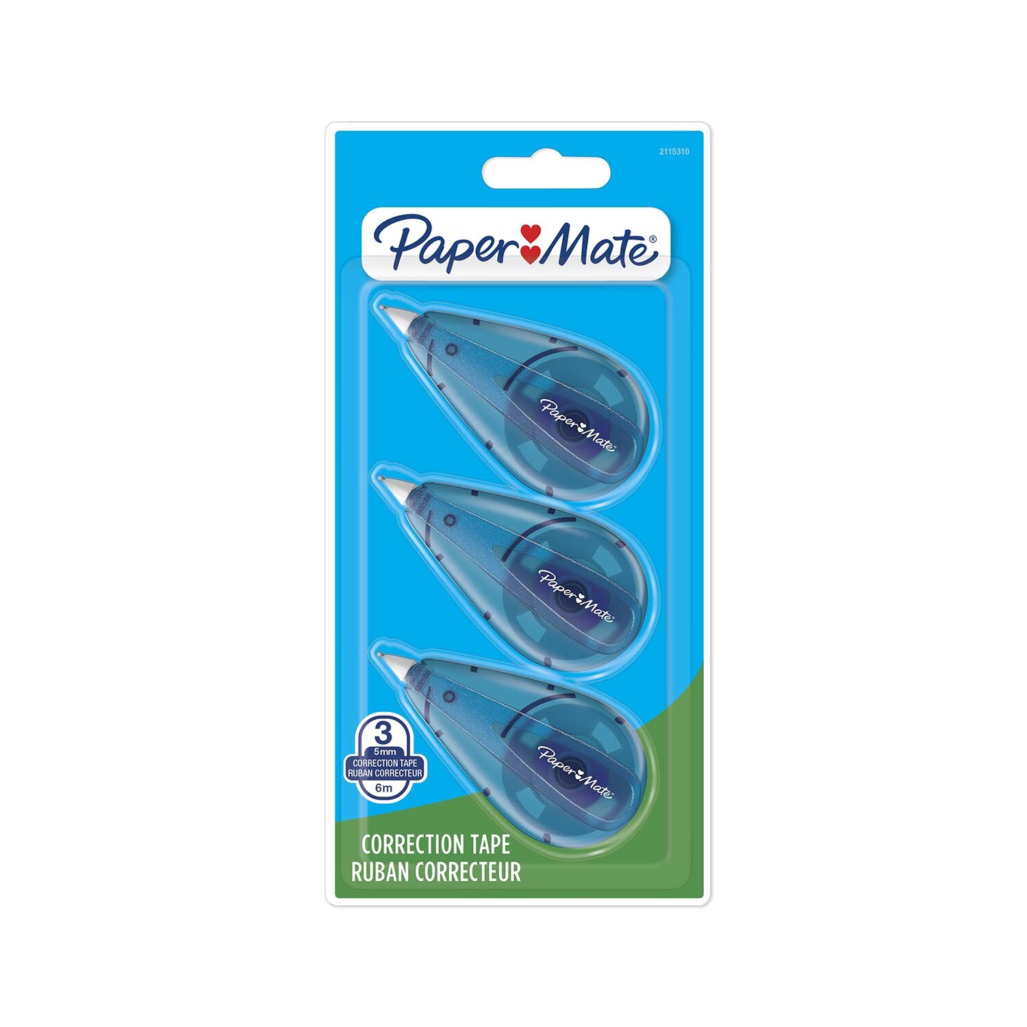 Pack of Three Papermate Correction Tape Mouse Image