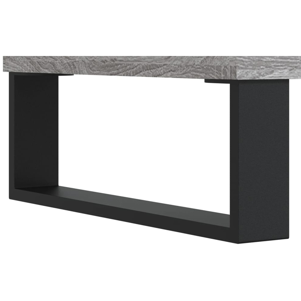 vidaXL 6 Shelf Grey Record Cabinet Image 7