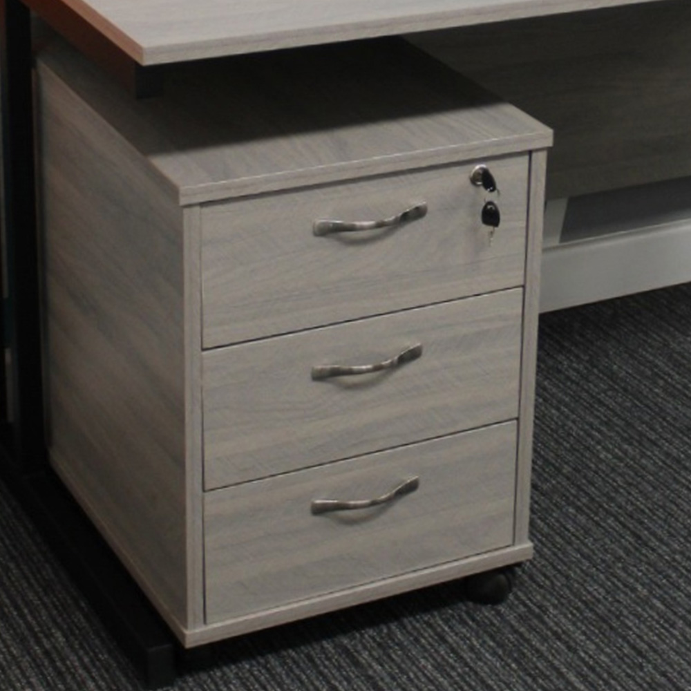 Kosy Koala Grey Wooden Office Desk with Drawer Unit Image 6