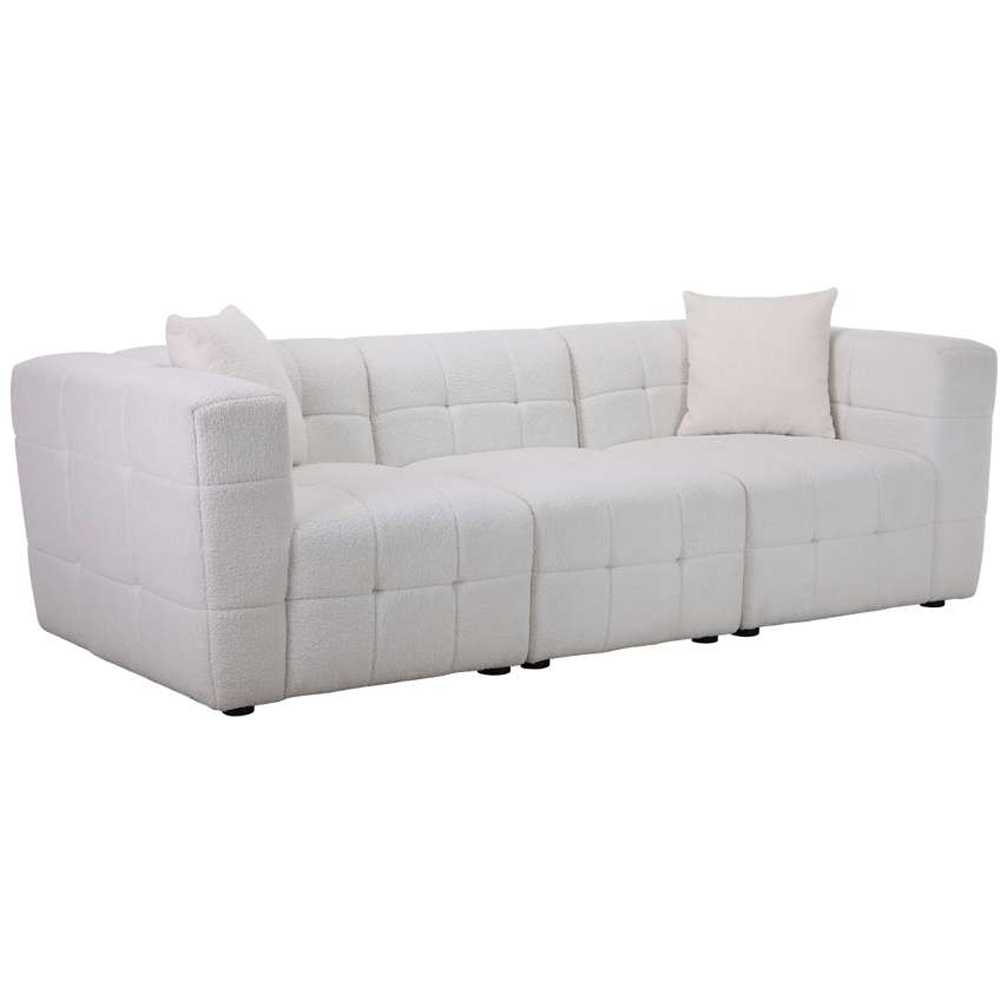 Birlea Milo 3 Seater White Sofa Image 2