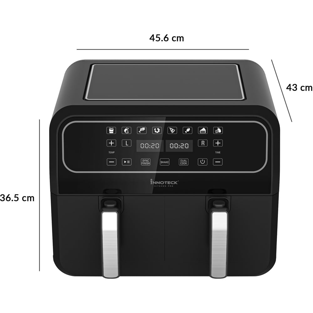 Innoteck DS-5207 8L Black Dual Air Fryer Image 8