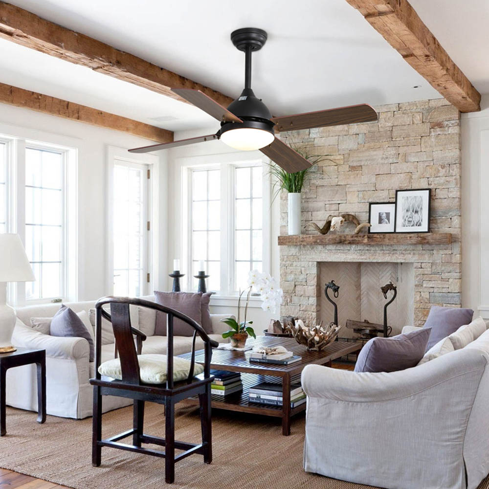 Living and Home Brown Adjustable Ceiling Fan with Light Image 7