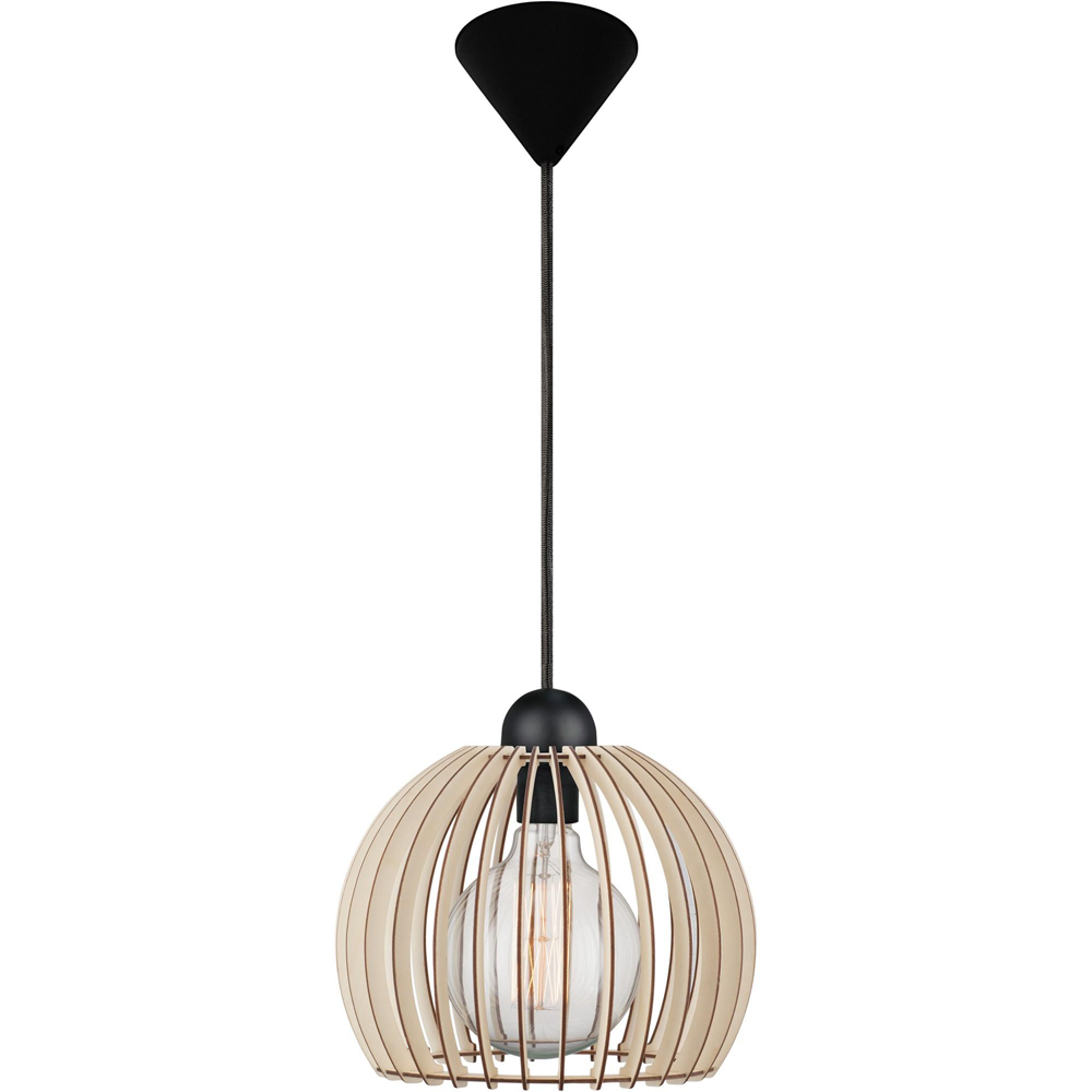 Nordlux Chino Wooden Shade Pendant Light Image 1