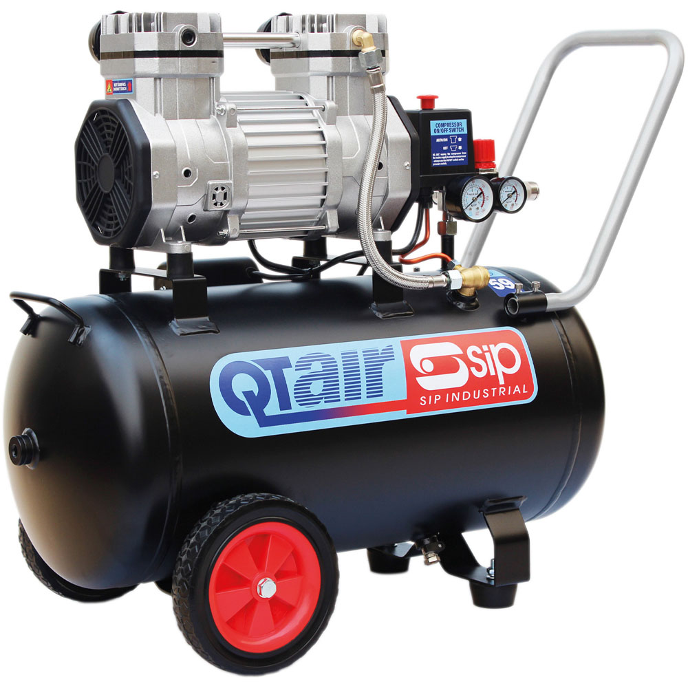SIP QT AIR DD 1.5hp 50L Ultra Low Noise Oil-Free Direct Drive Compressor Image 1