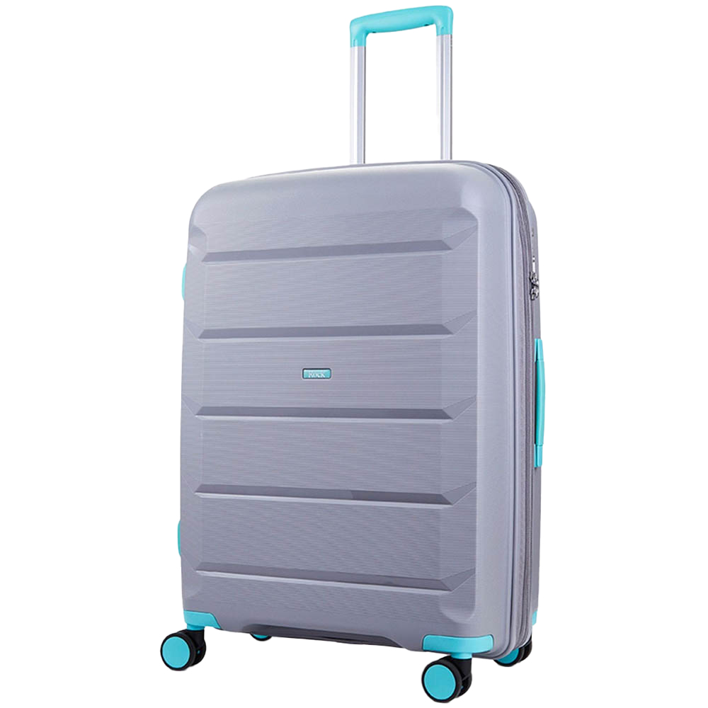 Rock Tulum Medium Grey Hardshell Expandable Suitcase Image 1