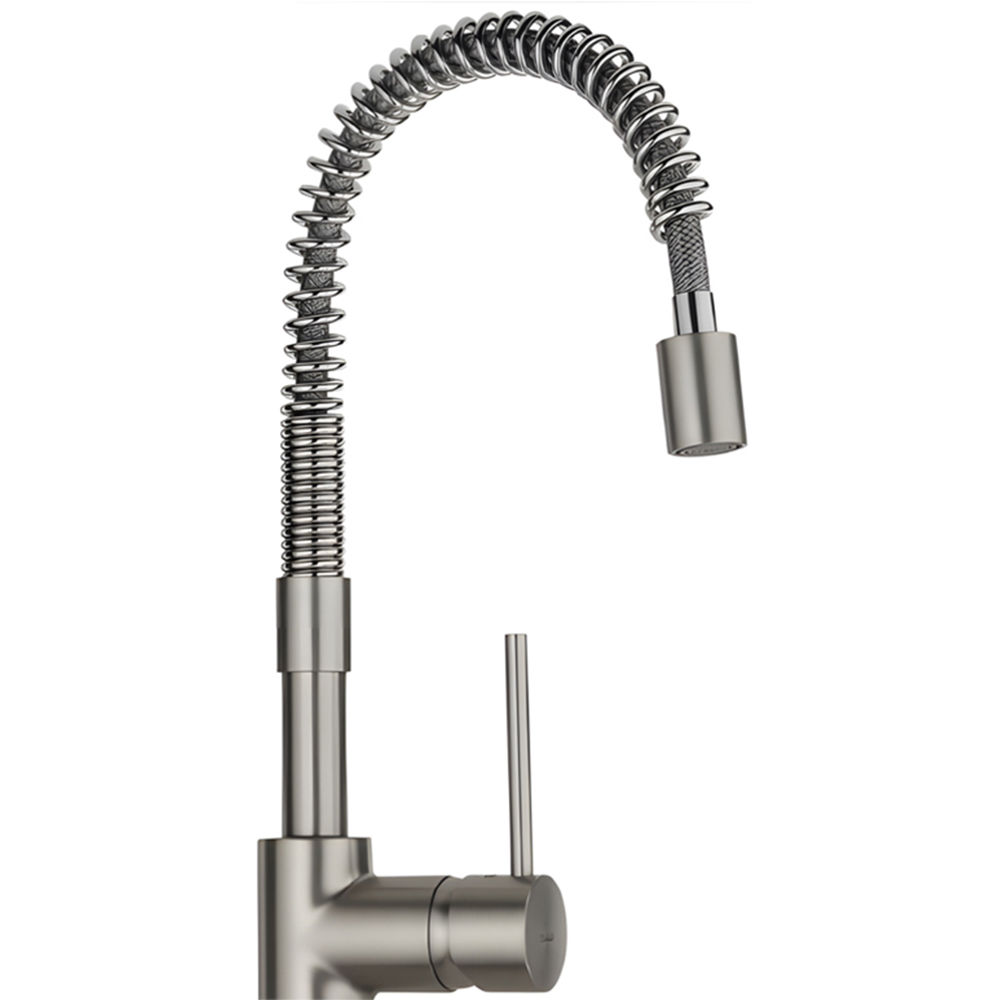 Piralla Vox Brushed Nickel Single Lever Flexi Spout Image 2