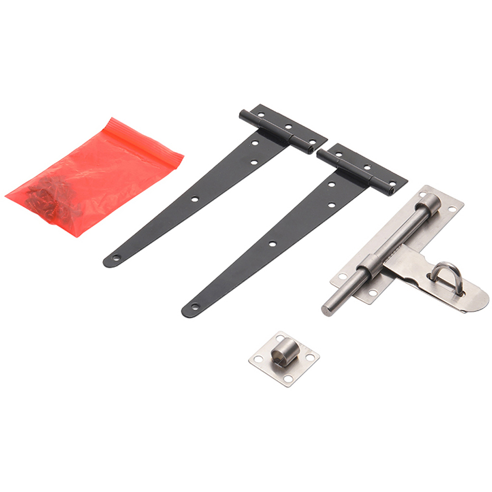 Living and Home Rhombus Wooden Garden Fence Gate with Latch 90 x 120cm Image 5