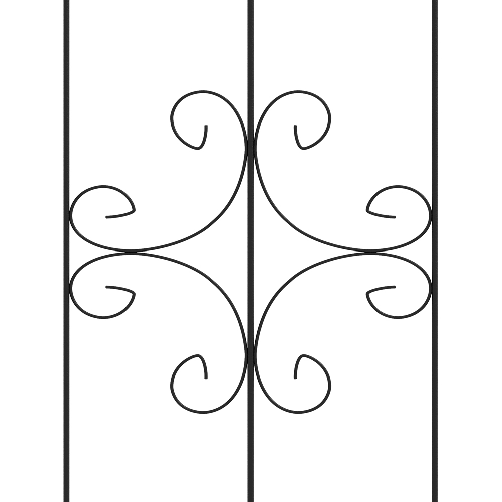 Outsunny 6 x 2ft Arrow Design Metal Trellis Set of 4 Image 3