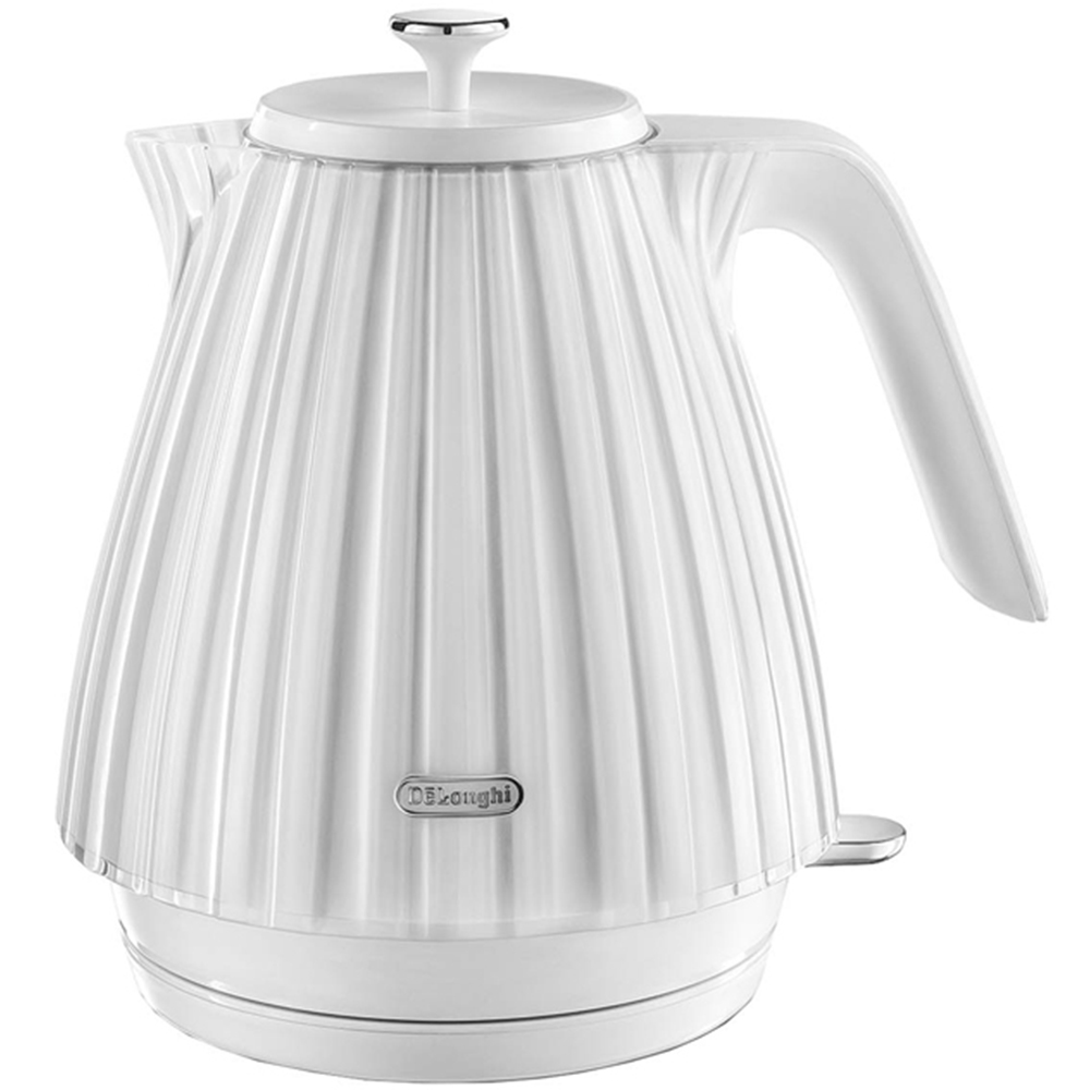 De'Longhi DLPK7 Ballerina White 1.7L Kettle with 4 Slice Toaster Image 2