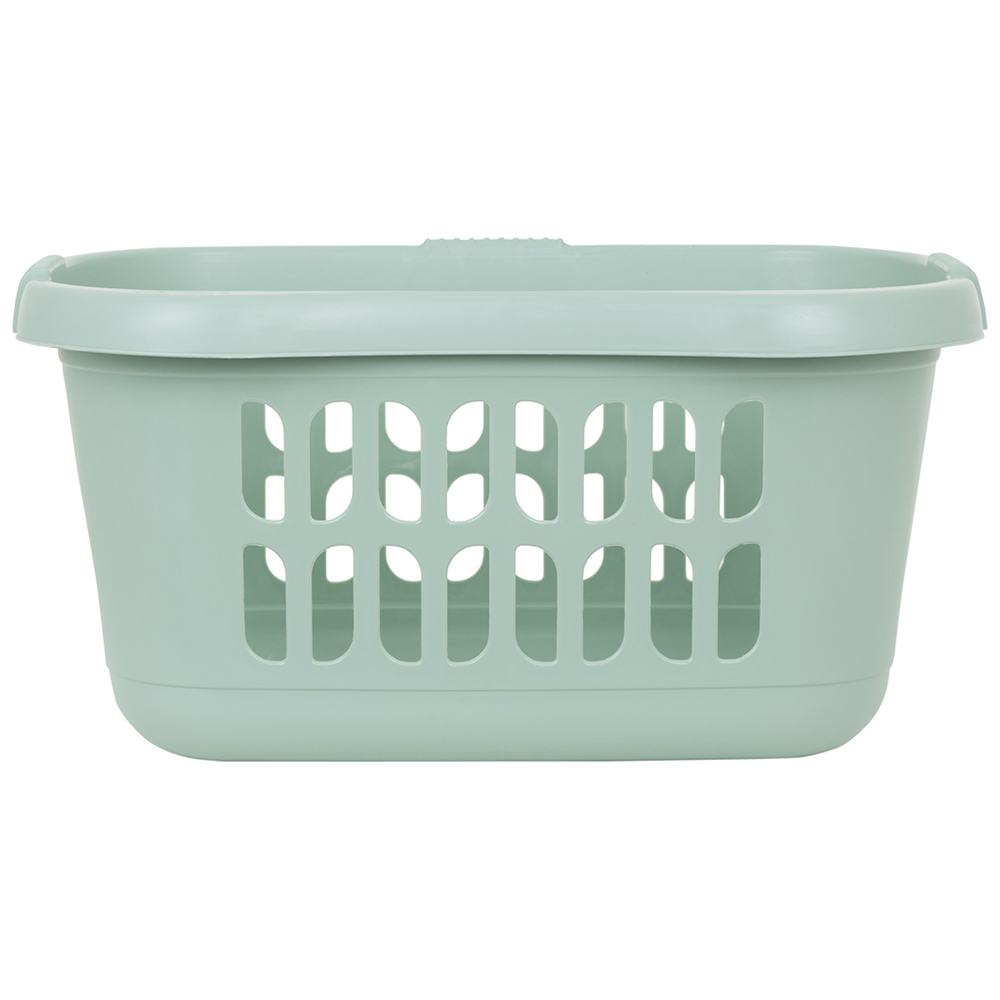2 x Wham Casa Plastic Hipster Laundry Basket Sage Image 3