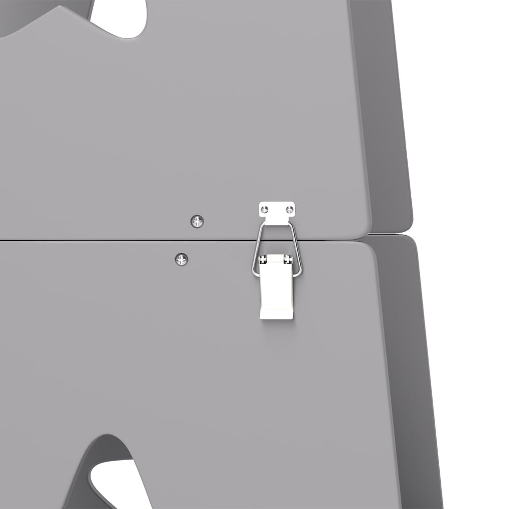 AIYAPLAY 2-in-1 Grey Toddler Step Stool with Safety Rail Image 4