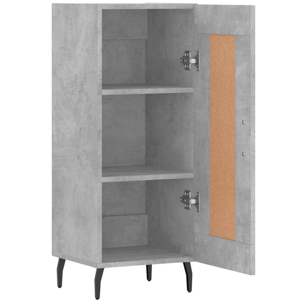 vidaXL Single Door Concrete Grey Sideboard Image 6
