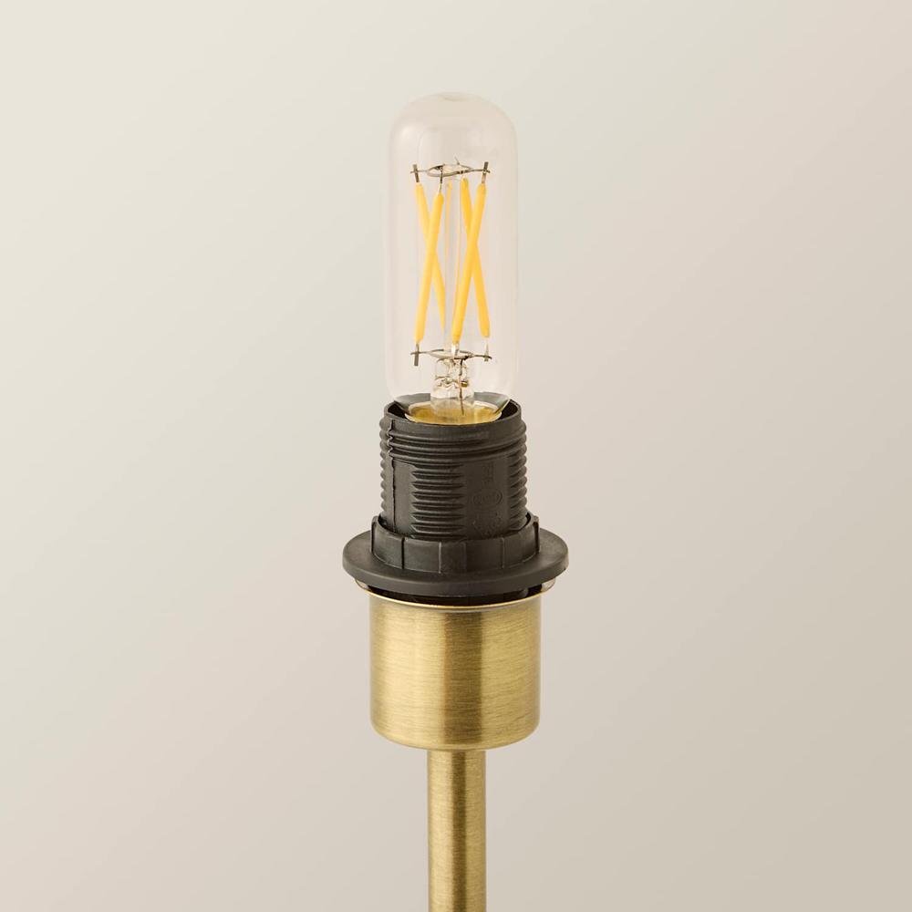 ValueLights Lowe Brushed Gold Metal Portable Rechargeable Table Lamp Base with Bulb Image 5
