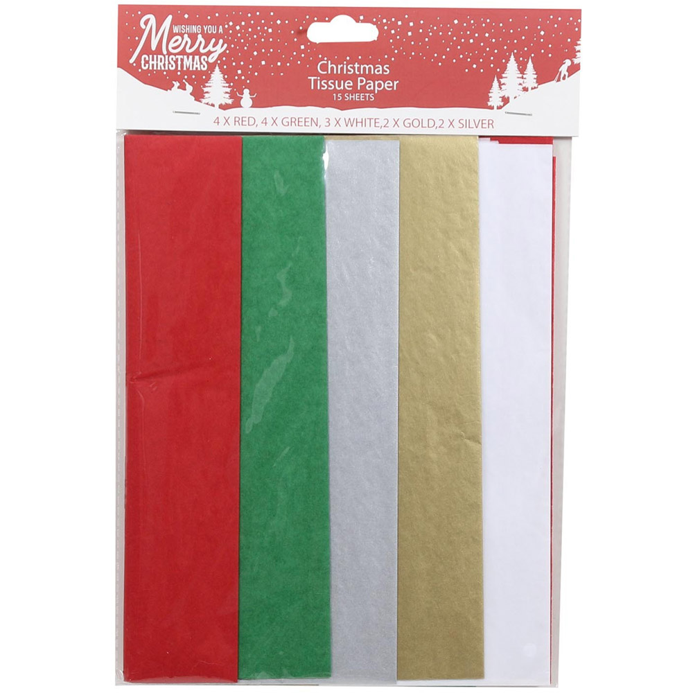 Pack of 15 Christmas Tissue Papers Image