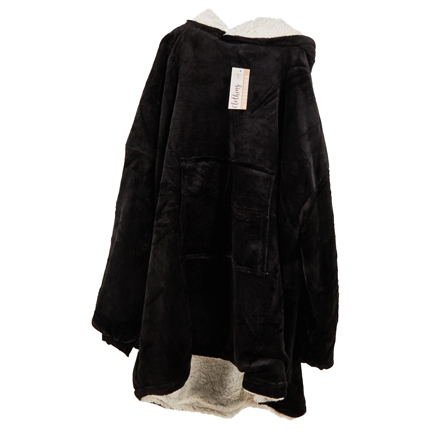 Sherpa Kids Hoodie Blush - Black Image 1