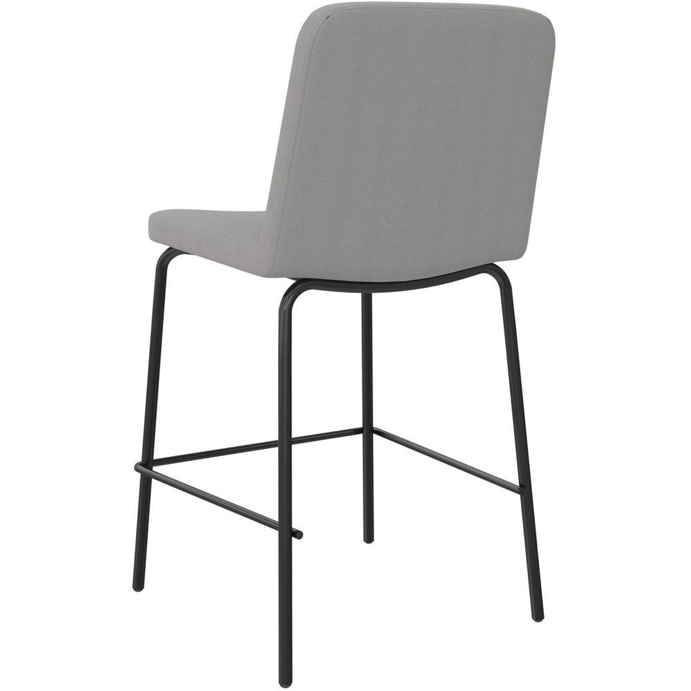Dorel Corey Grey Faux Leather Counter Stool Image 6