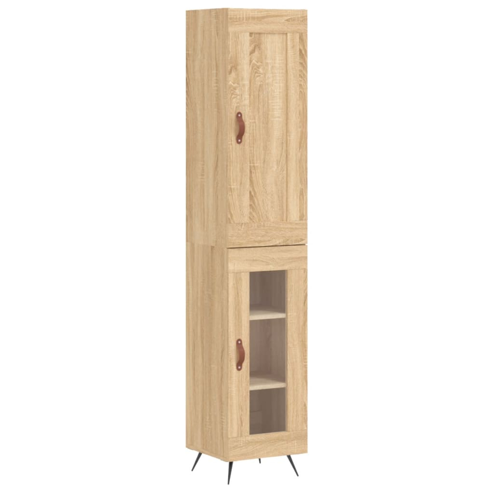 vidaXL 2 Door Sonoma Oak Highboard Image 2