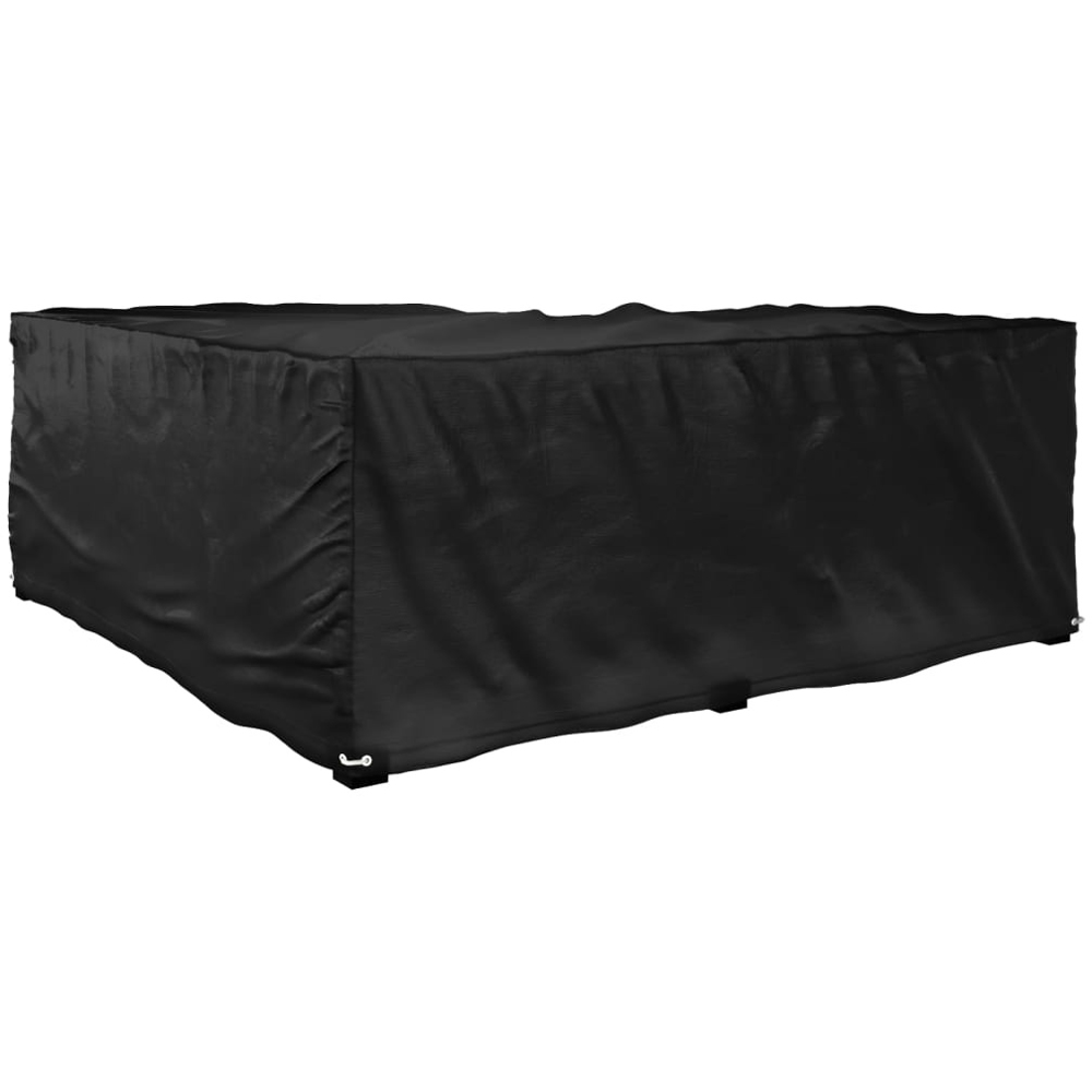 Walplus Black Eyelet Garden Furniture Cover with 12 Eyelets 70 x 185 x 185cm Image 5