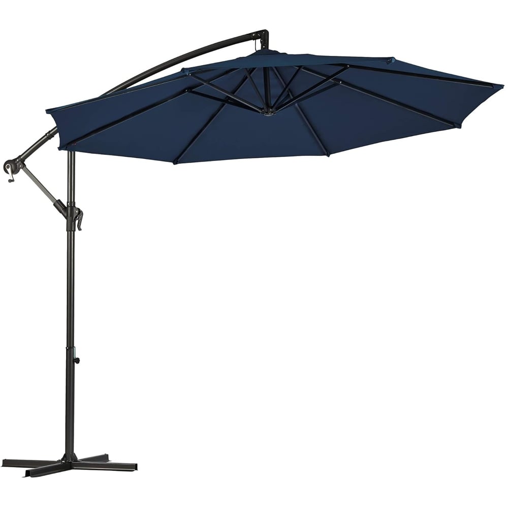 Garden Gear Navy Cantilever Parasol with Cover Image 1