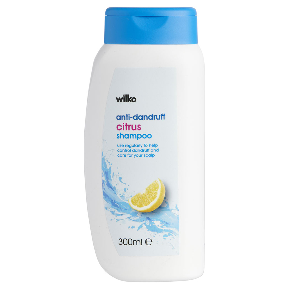 Wilko Anti Dandruff Deep Cleansing Citrus Shampoo 300ml Image 1