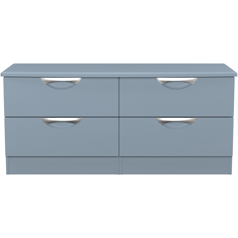 Crowndale Camden 4 Drawer Denim Blue Bed Box Ready Assembled Image 2