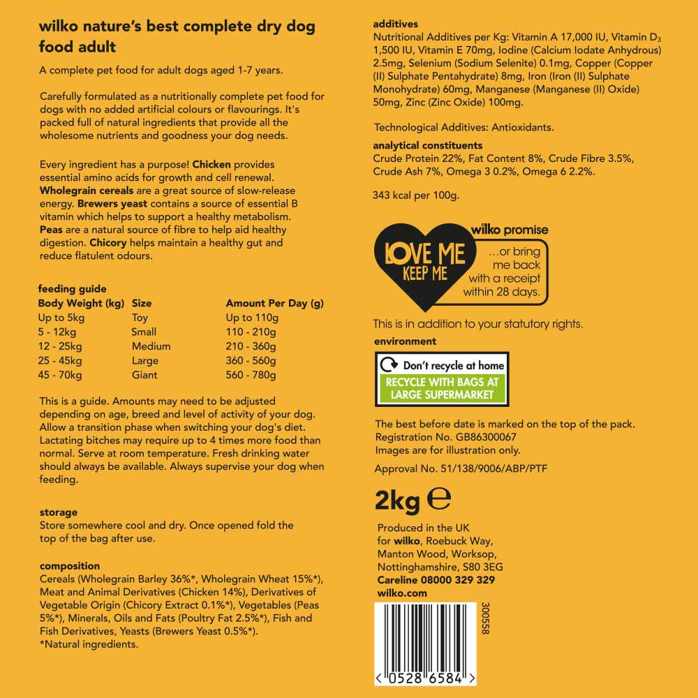 Wilko naturediet dog online food