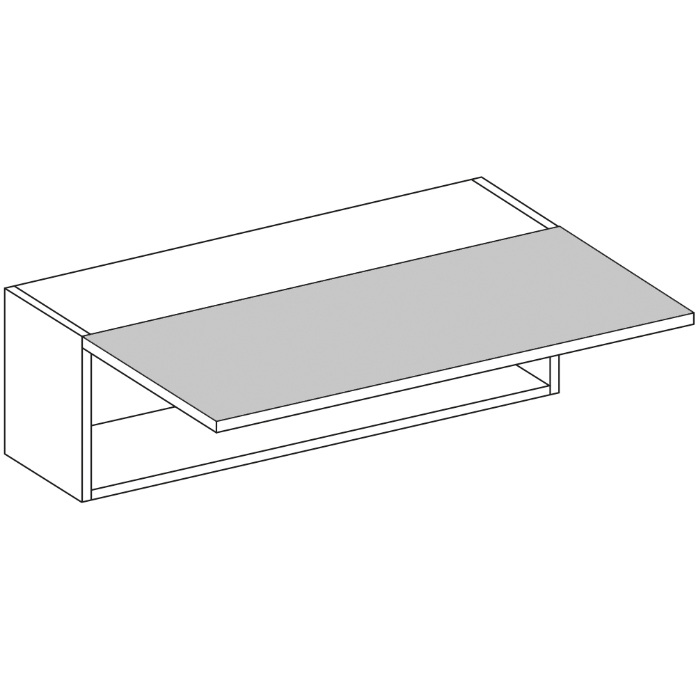 wilko Woodgrain Effect Shaker Indigo Bridge 288 x 1000mm Image 1