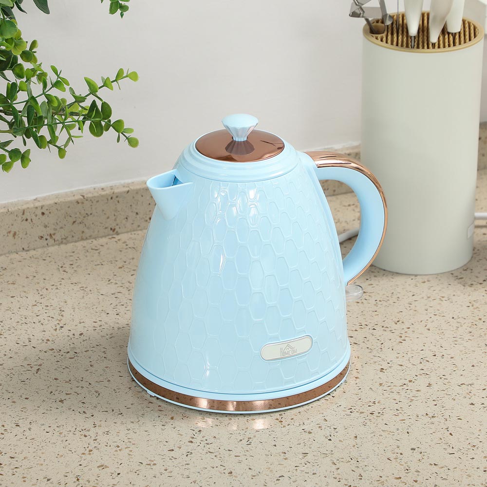 HOMCOM 800-206V70LB Light Blue 1.7L Fast Boil Electric Kettle 3kW Image 3