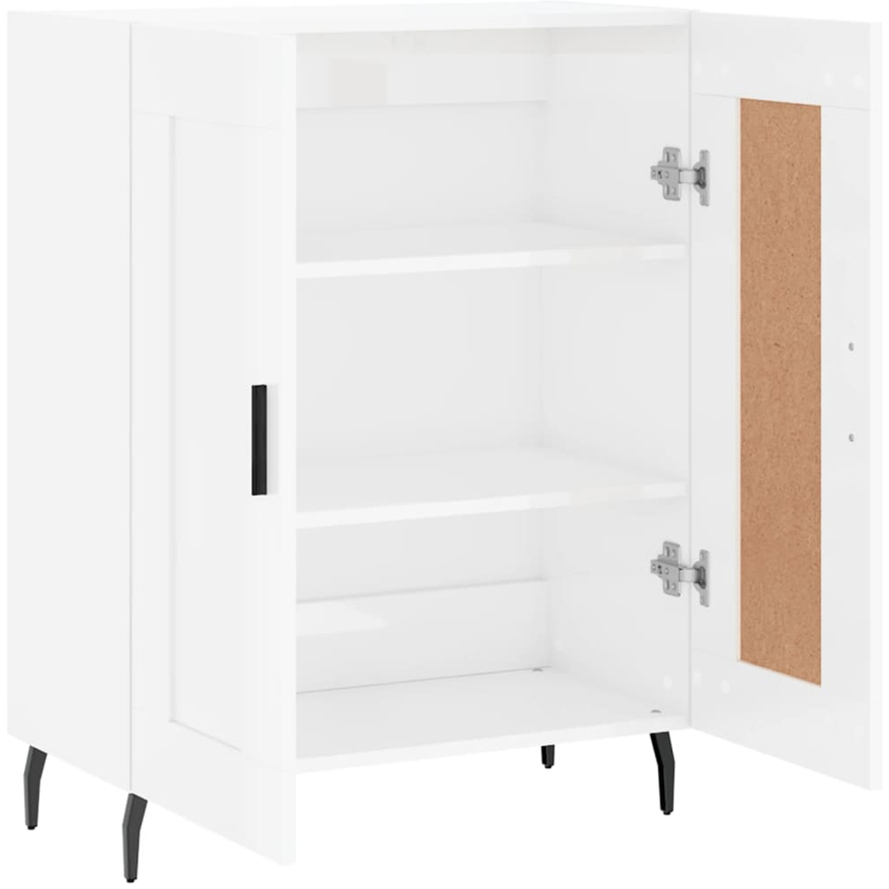 vidaXL 2 Door High Gloss White Sideboard Image 6