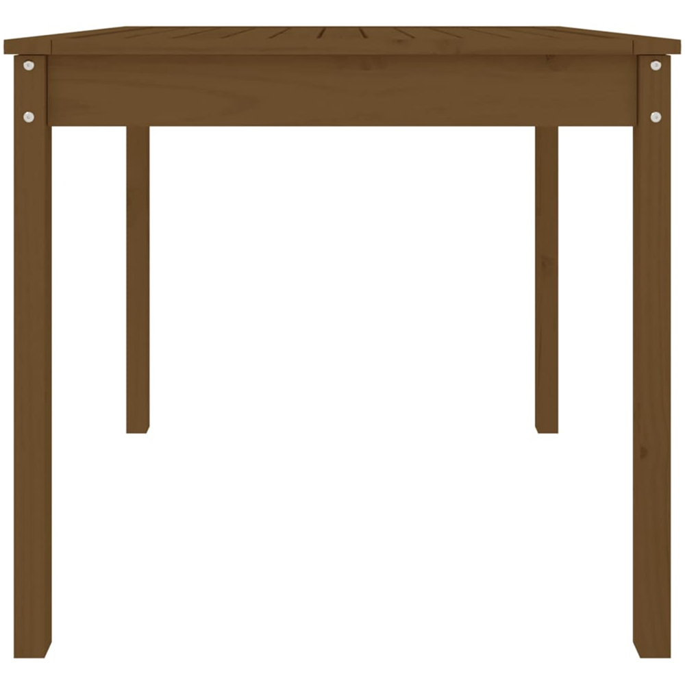 vidaXL 2 Seater Solid Pine Wood Garden Dining Table Honey Brown Image 5