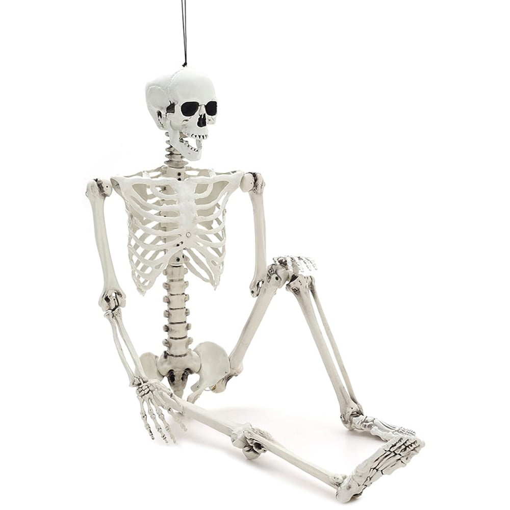 Living and Home Halloween Poseable Human Skeleton 170cm Image 1