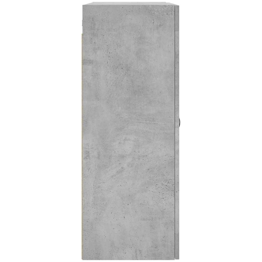 vidaXL 2 Glass Door Concrete Grey Wall Mounted Cabinet Image 6