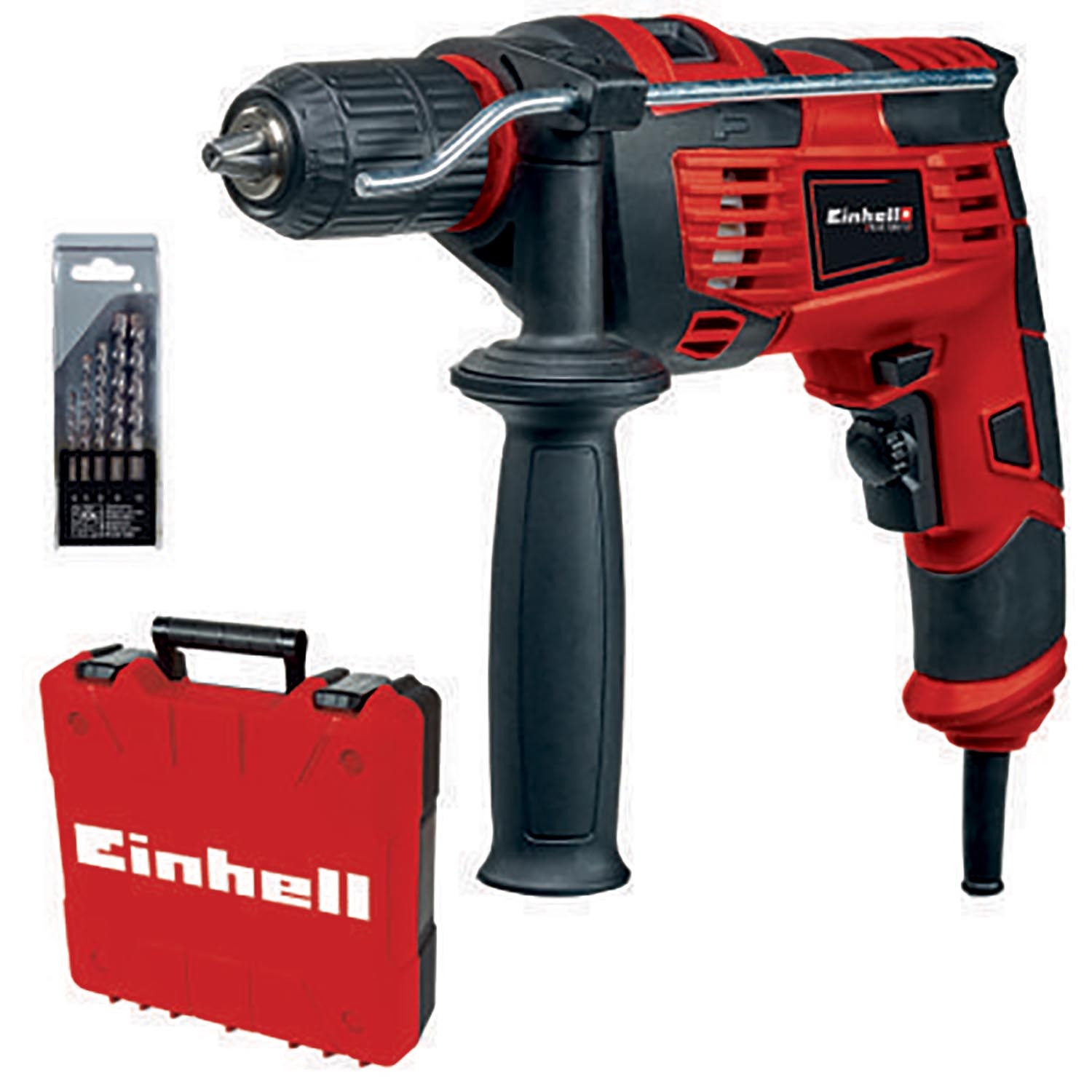 Einhell Impact Drill with Bit Set and Case Image 4