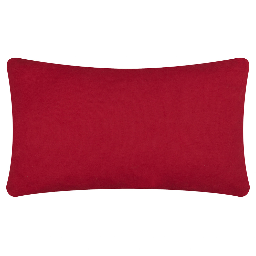 Furn Candy Merry Christmas Tufted Red and White Cushion 30 x 50cm Image 3