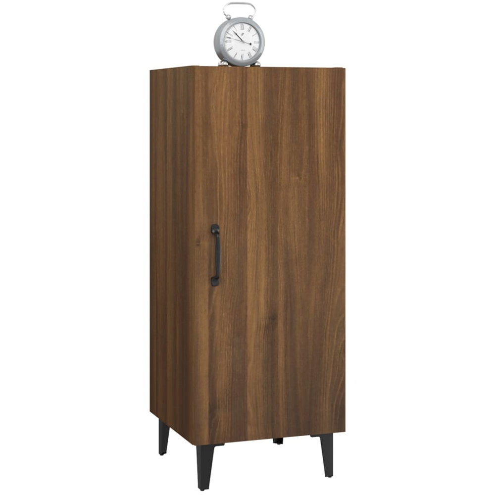 vidaXL Single Door Brown Oak Narrow Sideboard Image 5
