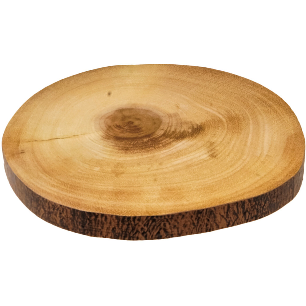 Wooden Footed Slice Log Decoration Stand Image 1