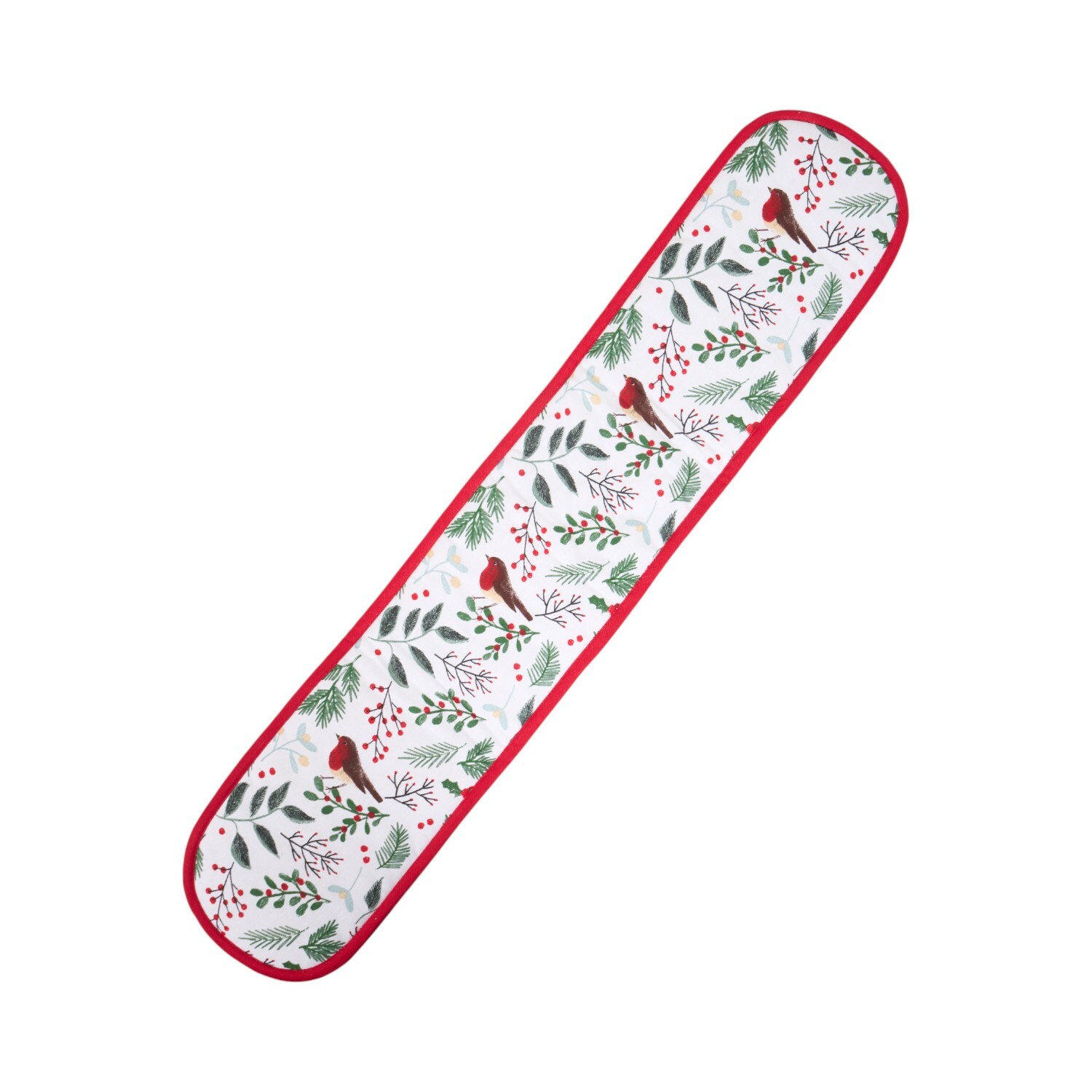 Mistletoe Robin Double Oven Glove Red Image 4