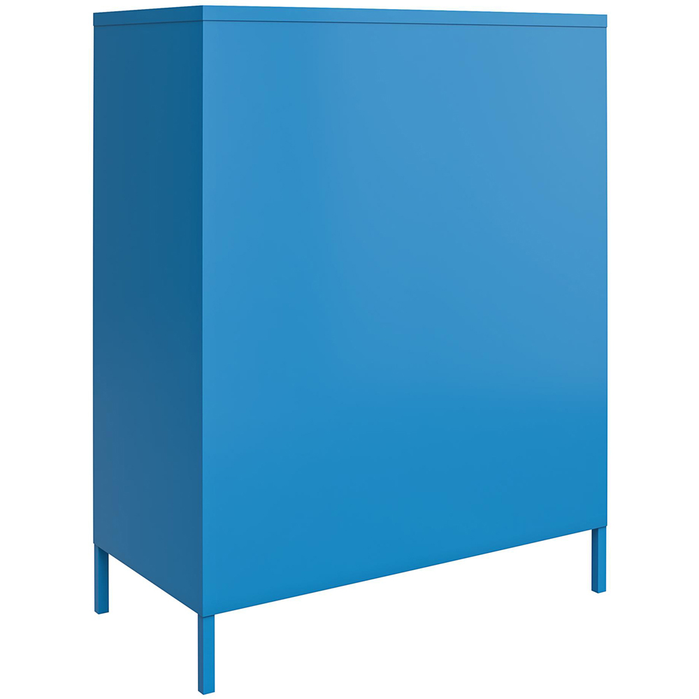 Novogratz Cache 2 Door Blue Metal Locker Storage Cabinet Image 5